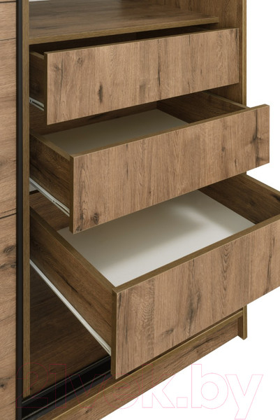 Изображение товара Шкаф-купе Рэйгрупп B 237 VVH Bromo РГ-07.03 (дуб велингтон/черный матовый)