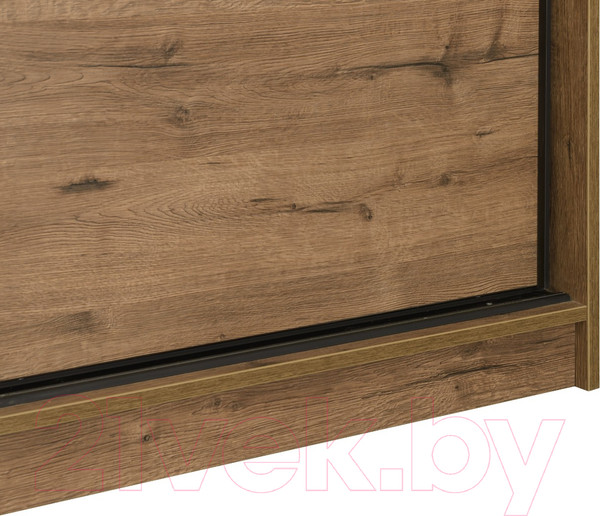 Изображение товара Шкаф-купе Рэйгрупп B 237 VVH Bromo РГ-07.03 (дуб велингтон/черный матовый)