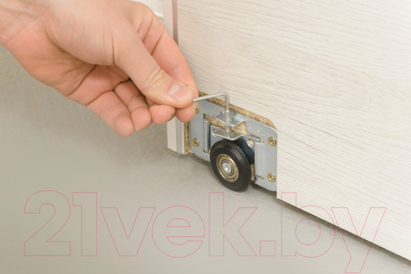 Изображение товара Шкаф-купе Рэйгрупп B 237 BBB Bromo РГ-07.01 (дуб бордо лайт/белый матовый)