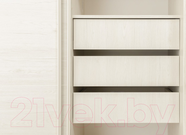 Изображение товара Шкаф-купе Рэйгрупп B 237 BBB Bromo РГ-07.03 (дуб бордо лайт/белый матовый)
