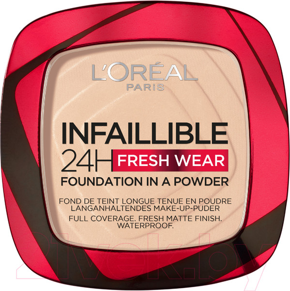 Изображение товара Пудра компактная L'Oreal Paris Infaillible 24h Fresh Wear тон 20 (9г)