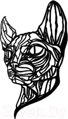 Изображение товара Декор настенный Arthata Сиамская кошка 30x40-B / 101-1 (черный)