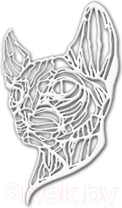 Изображение товара Декор настенный Arthata Сиамская кошка 50x70-V / 101-1 (белый)