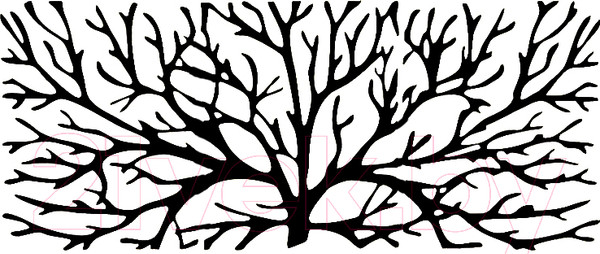 Изображение товара Декор настенный Arthata Крона большого дерева 50x95-B / 105-1 (черный)