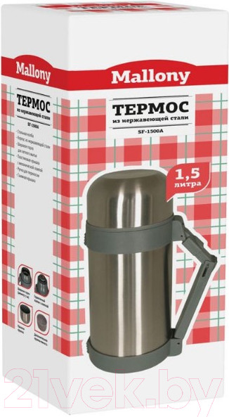 Изображение товара Термос для напитков Mallony SF-1500A / 073004