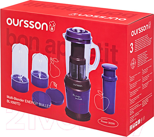 Изображение товара Блендер стационарный Oursson BL1000TD/RD