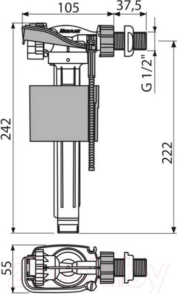 Изображение товара Арматура Alcadrain A160-1/2"-BL-01
