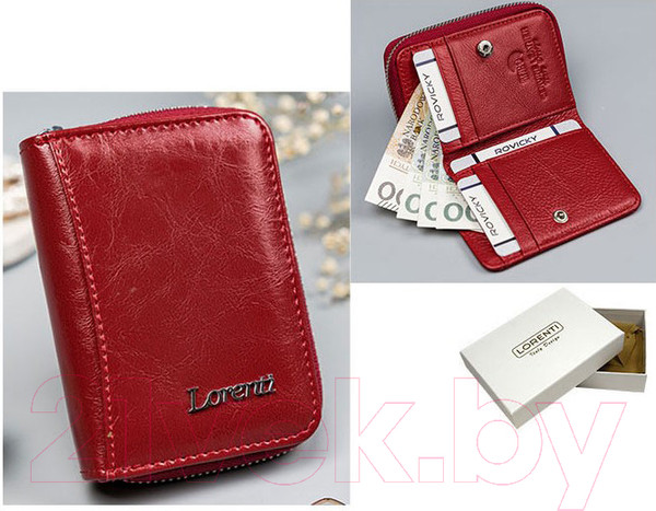 Изображение товара Портмоне Cedar Lorenti 5157-BPR-RFID (красный)