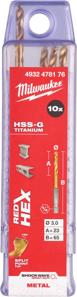 Изображение товара Набор сверл Milwaukee 4932478176