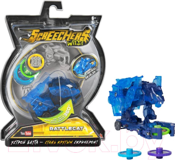Изображение товара Игрушка-трансформер Screechers Дикие Скричеры. Рэттлкэт / 34823