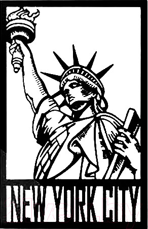 Изображение товара Декор настенный Arthata Статуя свободы 50x70-B / 106-1 (черный)