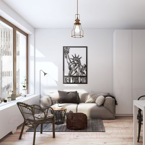 Изображение товара Декор настенный Arthata Статуя свободы 60x80-B / 106-1 (черный)