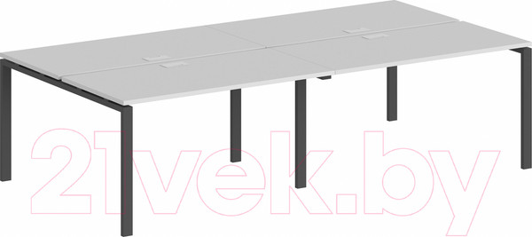 Изображение товара Комплект письменных столов Norden 320x143.8x75 / SG.256.WH.63.AN (антрацит/белый)