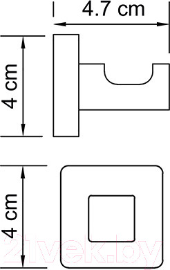 Изображение товара Крючок для ванной Wasserkraft Dill K-3923