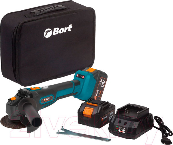 Изображение товара Угловая шлифовальная машина Bort BWS-18Li-125 (93722340)