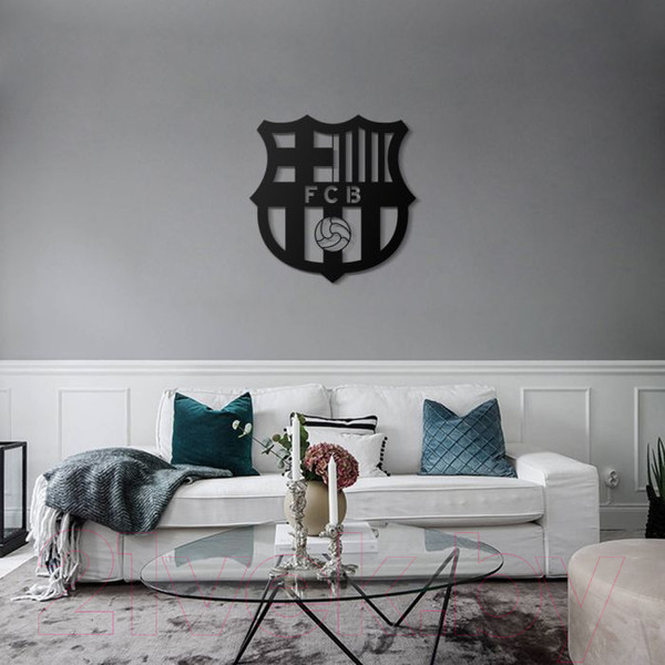 Изображение товара Декор настенный Arthata Football Club Barcelona 50x50-B / 113-1 (черный)