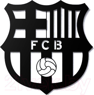 Изображение товара Декор настенный Arthata Football Club Barcelona 50x50-B / 113-1 (черный)