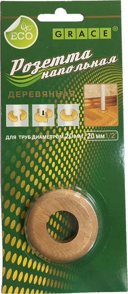 Изображение товара Розетта напольная Grace Деревянная D20 Клен