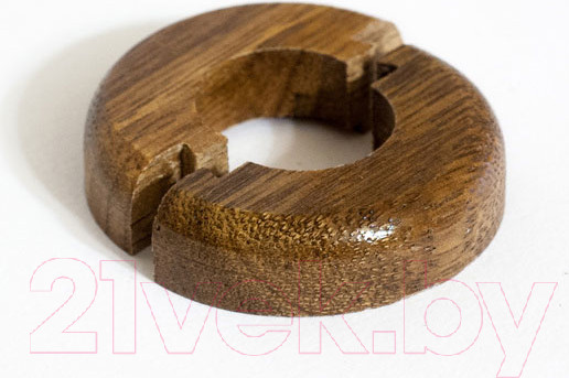 Изображение товара Розетта напольная Grace Деревянная D20 Темный орех