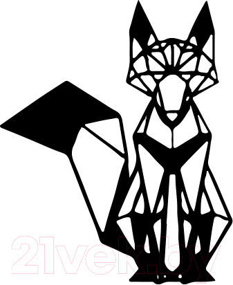 Изображение товара Декор настенный Arthata Лисенок 50x70-B / 115-1 (черный)