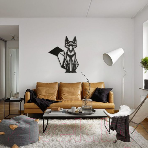 Изображение товара Декор настенный Arthata Лисенок 50x70-B / 115-1 (черный)