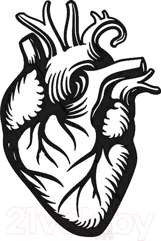 Изображение товара Декор настенный Arthata Мотор жизни 30x40-B / 116-1 (черный)