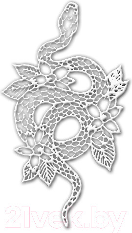 Изображение товара Декор настенный Arthata Змей 25x50-V / 119-1 (белый)