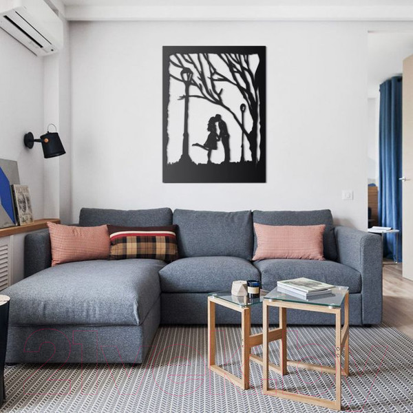 Изображение товара Декор настенный Arthata Встреча 30x40-B / 120-1 (черный)