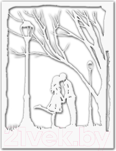 Изображение товара Декор настенный Arthata Встреча 30x40-V / 120-1 (белый)