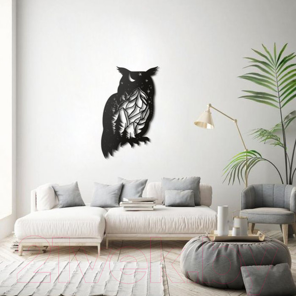 Изображение товара Декор настенный Arthata Птичка 40x80-B / 121-1 (черный)