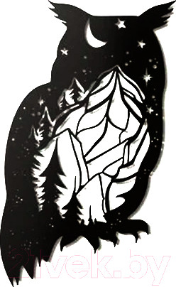 Изображение товара Декор настенный Arthata Птичка 50x95-B / 121-1 (черный)