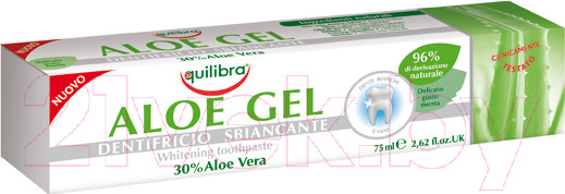 Изображение товара Зубная паста Equilibra Aloe Gel отбеливающая (75мл)