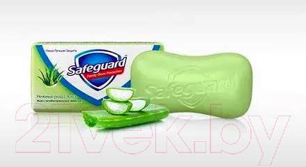 Изображение товара Мыло твердое Safeguard Нежный уход с алоэ (90г)