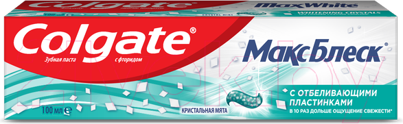 Изображение товара Зубная паста Colgate МаксБлеск с отбеливающими пластинками (100мл)
