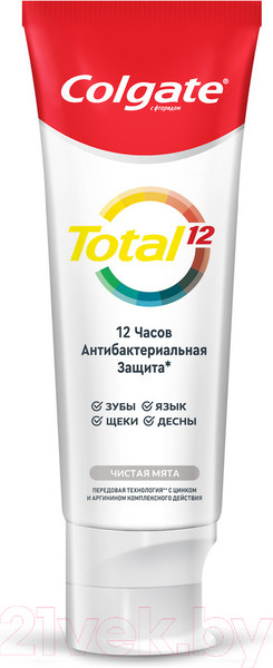 Изображение товара Зубная паста Colgate Total 12. Чистая мята (75мл)