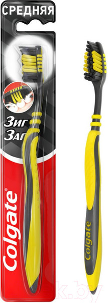 Изображение товара Зубная щетка Colgate ЗигЗаг с древесным углем
