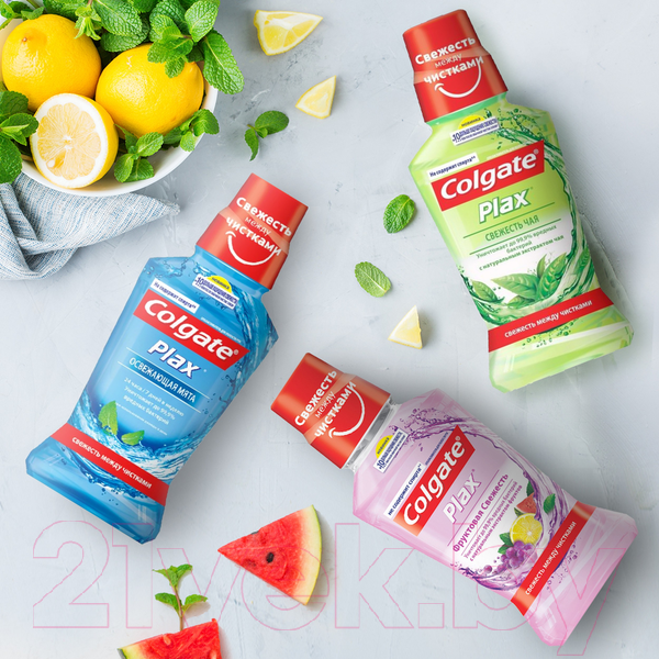 Изображение товара Ополаскиватель для полости рта Colgate Plax освежающая мята (250мл)