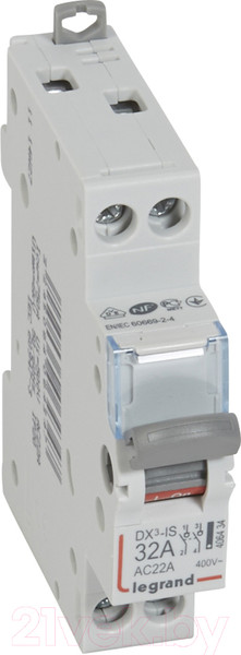 Изображение товара Выключатель нагрузки Legrand DX3 2П 32A / 406434