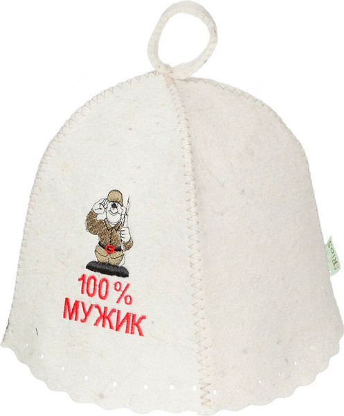 Изображение товара Шапка для бани Бацькина баня 100% Мужик / 10031