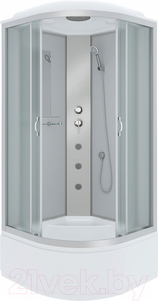 Изображение товара Душевая кабина Niagara NG-2309-14G 100x100x215 (гидромассаж, матовое стекло)