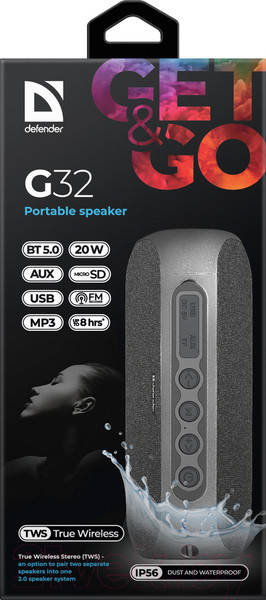 Изображение товара Портативная акустика Defender G32 / 65232