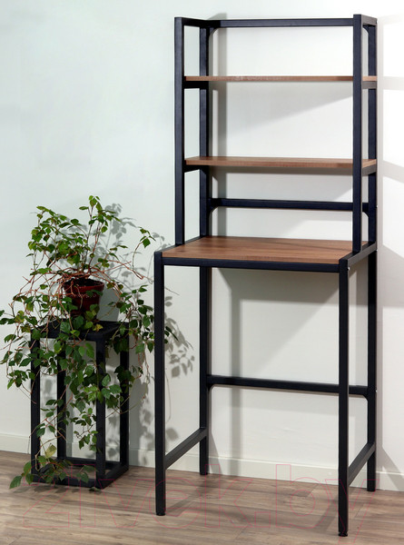 Изображение товара Стеллаж Millwood Венеция 70x60x181.8 (дуб табачный Craft/металл черный)