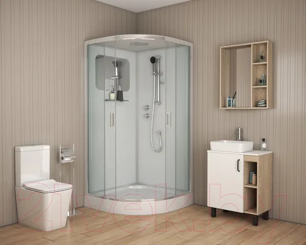 Изображение товара Душевая кабина Niagara NG-6001-01 90x90x210 (прозрачное стекло)