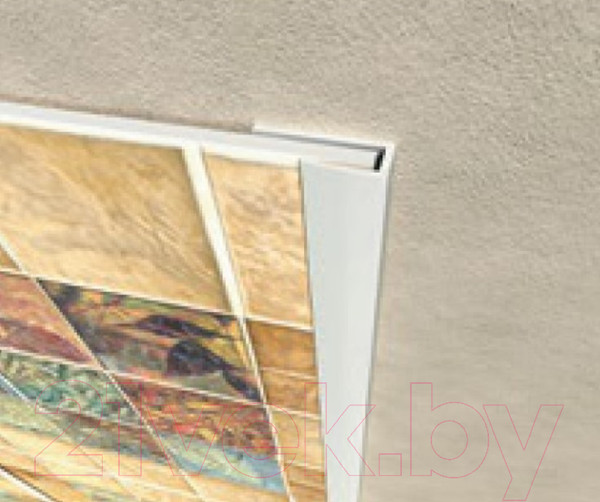 Изображение товара Профиль для стеновой панели Grace Стартовый для ПВХ панелей L-mini 4мм (3м)