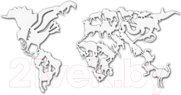 Изображение товара Декор настенный Arthata Карта в детскую 170x280-V / 122-6 (белый)