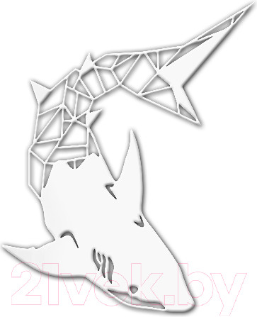 Изображение товара Декор настенный Arthata Акула 50x70-V / 123-1 (белый)