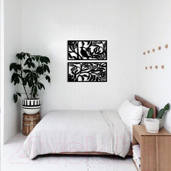 Изображение товара Декор настенный Arthata Терновый куст 50x55-B / 124-2 (черный)