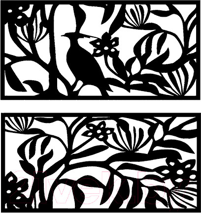 Изображение товара Декор настенный Arthata Терновый куст 95x105-B / 124-2 (черный)