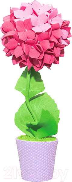 Изображение товара Набор для творчества Волшебная мастерская Топиарий. Гортензия / ТПМ-05 (розовый)