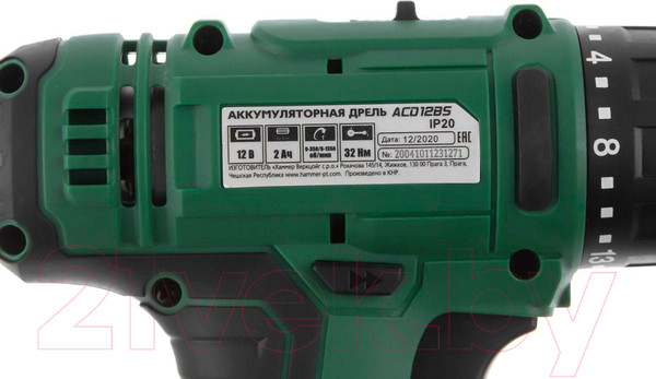 Изображение товара Аккумуляторная дрель-шуруповерт Hammer Flex ACD12BS (680327)